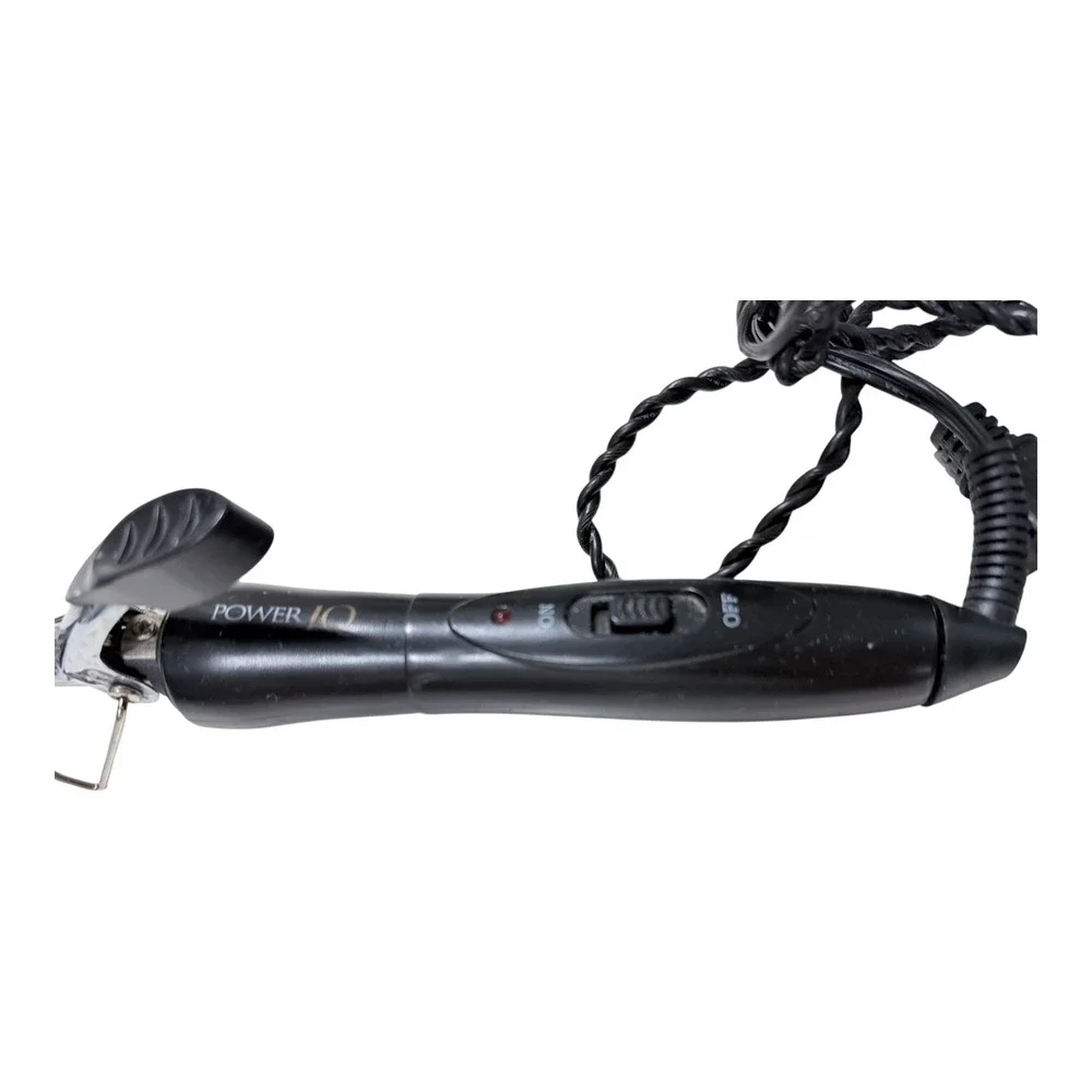 Power IQ Curling Iron 1/2 Inch Small Barrel Black Chrome Slim Wand TPC1813 Good